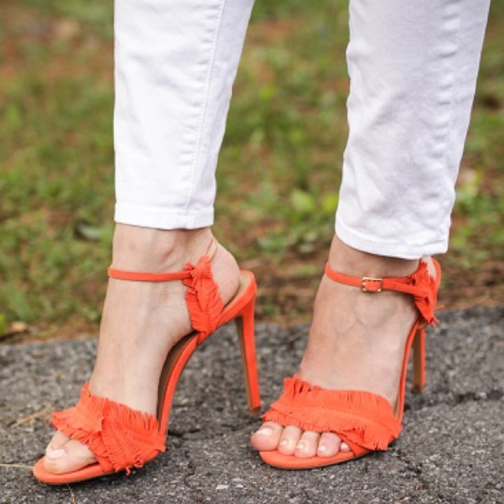 Banana Republic ‘Bryn’ Feather Fringe Heels